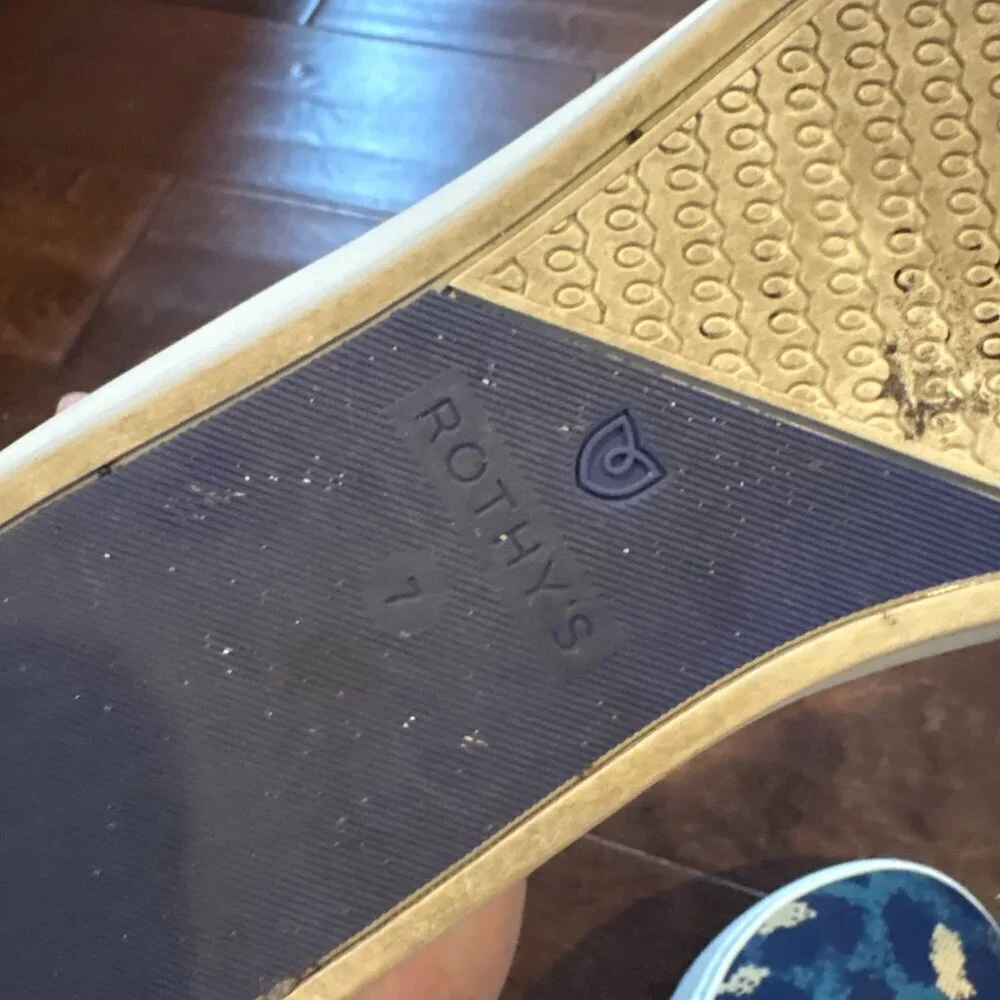 Rothy's The Slip On sneakers Blue Spot Leopard